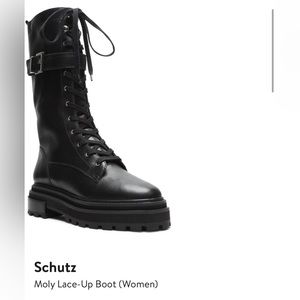 Schutz Molly Lace Up Combat Boots